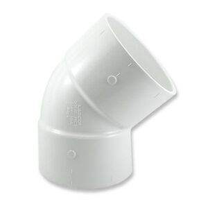 PVC SCH40 PVC-U SCH 40 koleno 45° 1-1/2