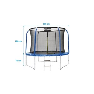 Trampolína Marimex Standard 305 cm + vnitřní ochranná síť + schůdky ZDARMA