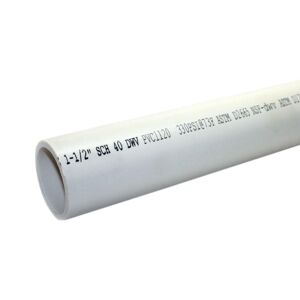 PVC SCH40 PVC-U SCH 40 trubky 1-1/2 (3,68mm)