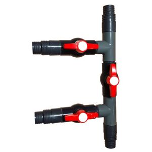 Tříventilový obtok - Obtokový kompaktní ventil k tepelnému čerpadlu 32 a 38 mm