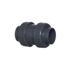 PVC Zpětná klapka s pružinou 32 mm, PVC-U, 2x lepený spoj,