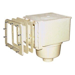 MTS bazénový skimmer V10 ABS pro fólie, 150 x 150 mm, s mosaznými zástřiky