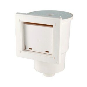 VágnerPool bazénový skimmer 150 x 150 mm, s clonkou šroubů, pro fólie, připojení 1,5“