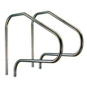 VágnerPool žebříkové madlo 1220mm s pouzdrem a rozetou AISI 316