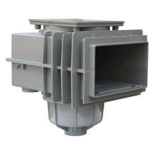 VágnerPool bazénový skimmer V20 do betonu, 200 x 150 mm - Šedý (RAL7037)