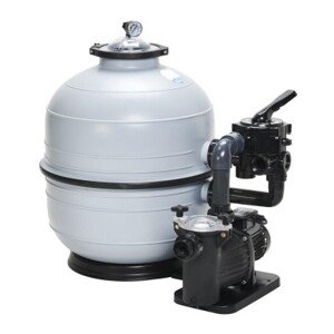 VágnerPool filtrační zařízení - KIT MIDI 600,12 m3/h, 230 V, 6-ti cest. boč. ventil, čerp. FreeFlo