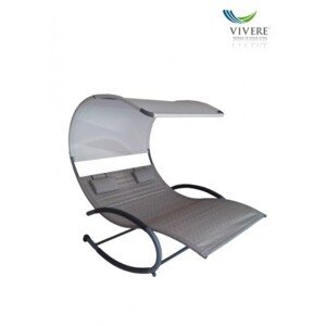 Vivere zahradní houpací postel Double Chaise Rocker NO Sienna