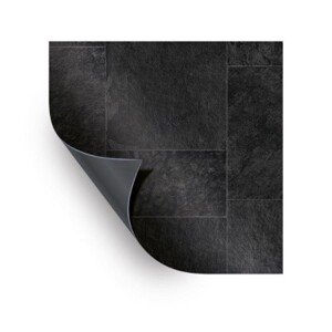VágnerPool bazénová fólie AVfol Relief - 3D Black Marmor Tiles, 1,65m šíře, 1,6 mm, metráž
