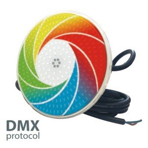 LED žárovka Flat RGB plochá 55W - DMX