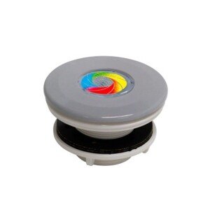 SeaMAID bazénové LED světlo s tryskou VágnerPool  (Světle šedá RAL7004) - 9LED RGB, 8,2W - pro fóliové bazény