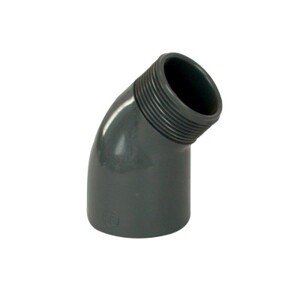 PVC tvarovka - Úhel 45° 63 x 2“ ext.
