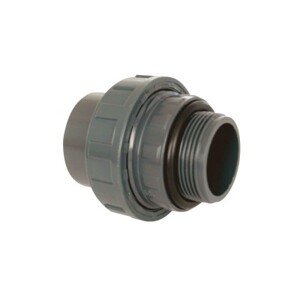 PVC tvarovka - Šroubení 50 x 1 1/2“ ext., s o-kroužkem