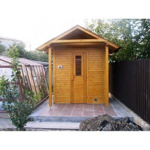 Saunaproject venkovní sauna Ampere 210x180cm