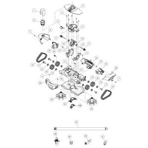 Zodiac náhradní díl - pás pro vysavač Baracuda MX9 1 ks