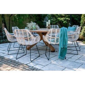 Vimine Natural Wicker® Zahradní souprava bordeaux teak i