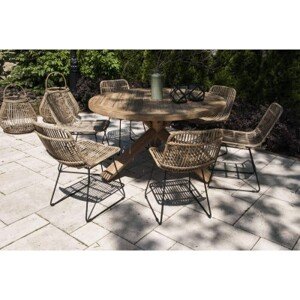 Vimine Natural Wicker® Zahradní souprava  bordeaux teak iv