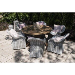 Vimine Natural Wicker® Zahradní souprava bordeaux teak vi