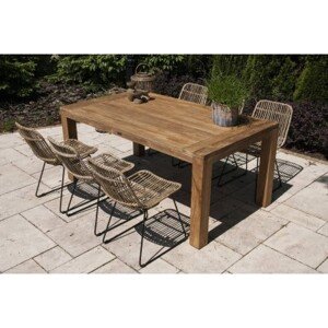 Vimine Natural Wicker® Zahradní souprava nimes teak viii