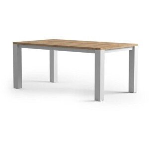 Zumm Garden Furniture® Zahradní stůl madrit teak/hliník bílý