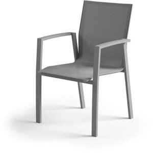 Zumm Garden Furniture® Zahradní hliniková židle leon šedá