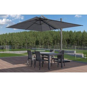 Zumm Garden Furniture® Zahradní hliníková souprava toledo - leon teak antracit