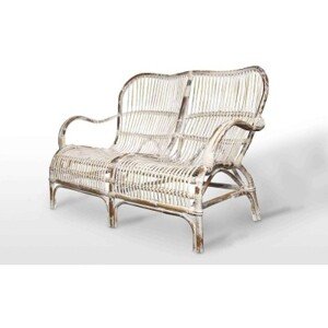 Vimine Natural Wicker® Ratanová pohovka cannes praná bílá