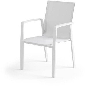 Zumm Garden Furniture® Zahradní hliniková židle leon bílá