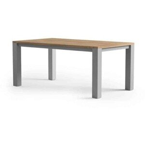 Zumm Garden Furniture® Zahradní stůl madrit teak/hliník šedý