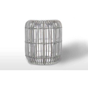 Vimine Natural Wicker® Zahradní stolek  / puf cannes přírodní ratan 35 cm praná bílá