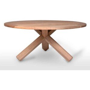 Vimine Natural Wicker® Zahradní stůl bordeaux teak ⌀170 cm