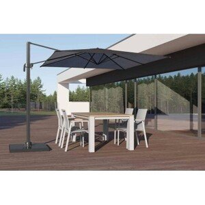 Zumm Garden Furniture® Zahradní hliníková souprava madrit - leon teak bílá