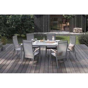 Zumm Garden Furniture® Zahradní nábytek oviedo teak šedá