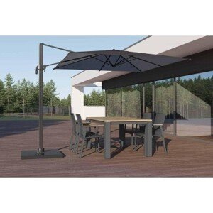 Zumm Garden Furniture® Zahradní hliníková souprava madrit - leon teak šedá