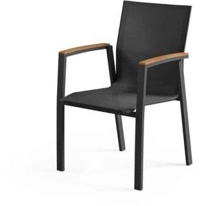 Zumm Garden Furniture® Zahradní hliníková židle leon teak antracit