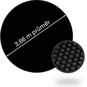 Solární plachta Planet Pool pro bazény s průměrem hladiny 3,6 m ČERNÁ