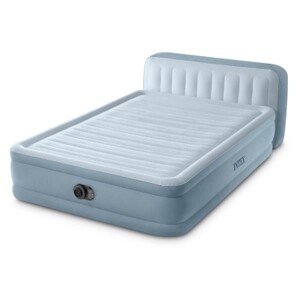 Intex nafukovací matrace  s vestavěnou pumpou PLUSH HEADBOARD Queen 64450ND